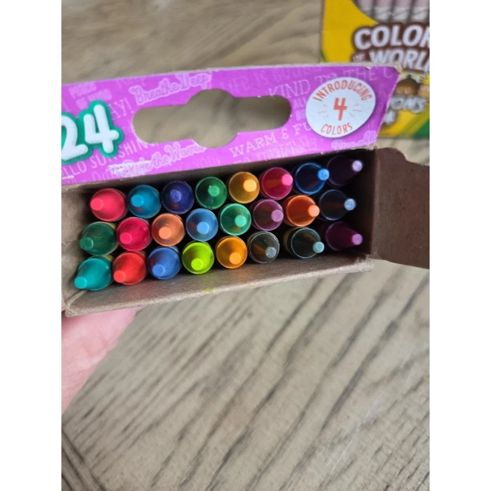 Crayola Crayons Lot  Of 2 Colors of Kindness & Colors of the World 24 Count New